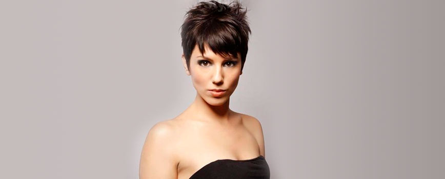 #1. Pelo corto con flequillo desfilado