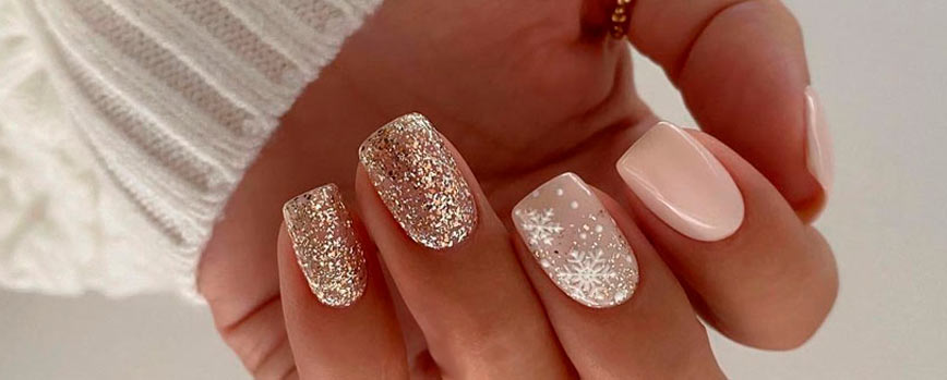 3. Con copos de nieve