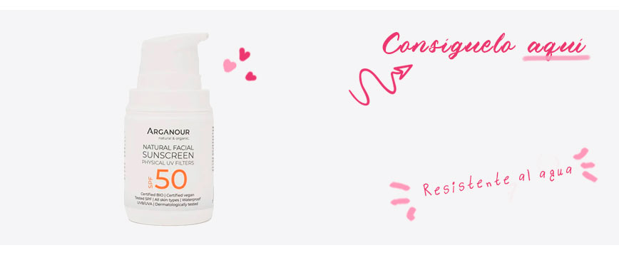 Natural Facial Sunscreen SPF50 Arganour