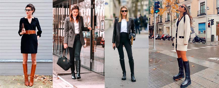 Look working girl con botas altas