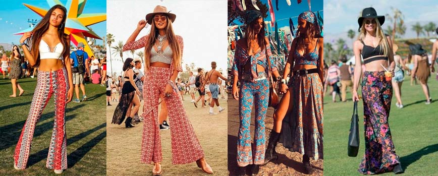 Look festivalero de estilo bohemio