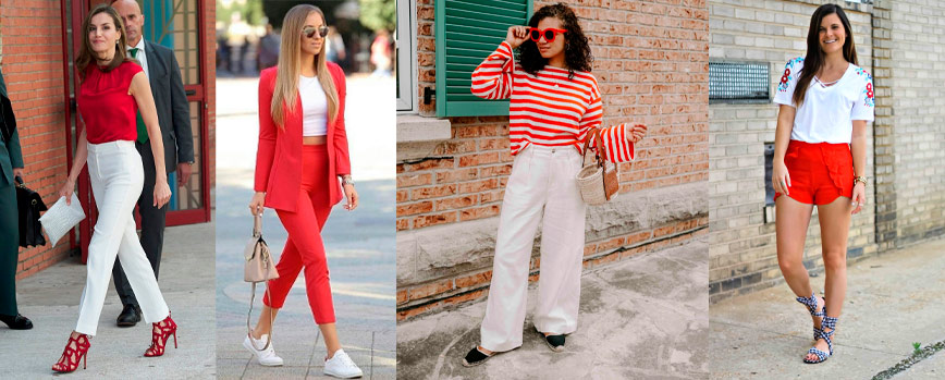 Rojo y blanco: elegancia asegurada