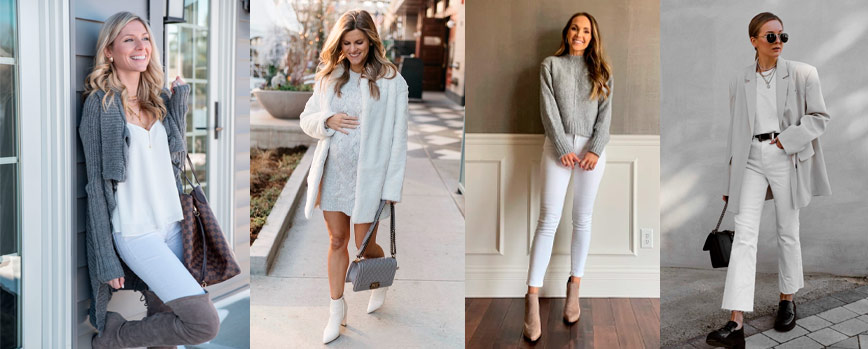 Blanco y gris