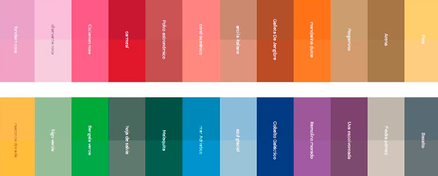 Colores tendencia primavera verano 2024