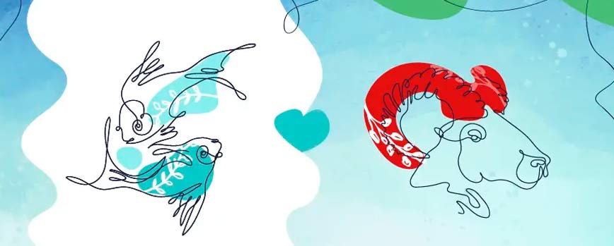 ¿En qué son aries y piscis compatibles?