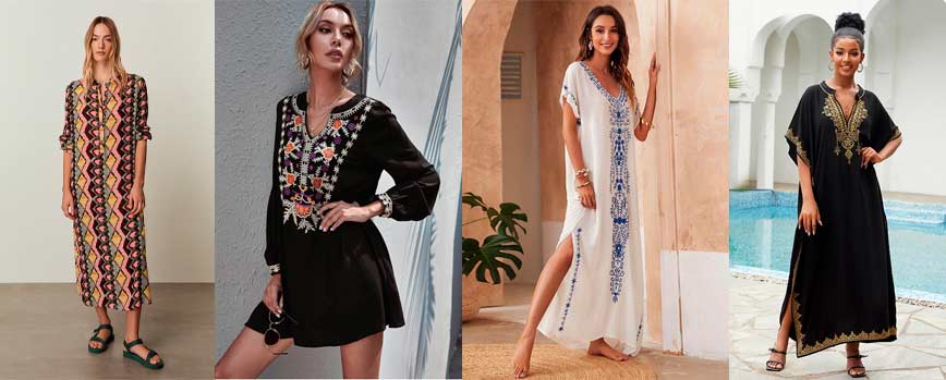 Vestido túnica bohemio