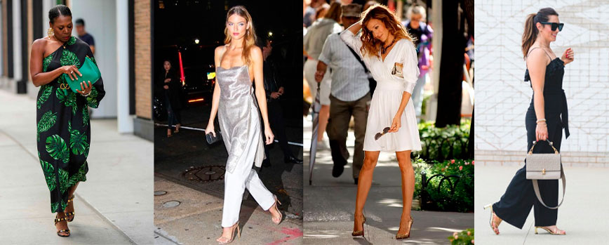 Binomio dorado y plateado para un look de noche