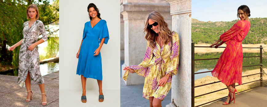 Vestido manga francesa