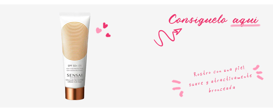 Silky Bronze Cellular Protective Cream For Face SPF 50 de Sensai