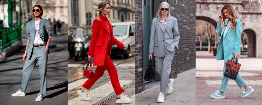 Look traje con zapatillas mujer