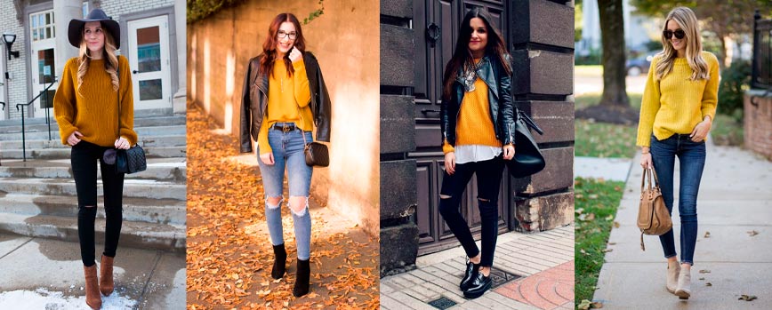 Look 8: combinación de texturas