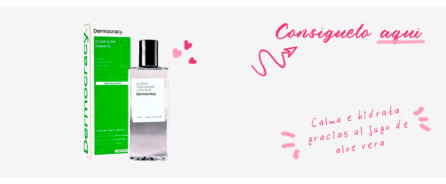 Clear Glow Toner 3% de Dermocracy
