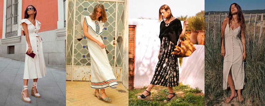 1. Vestidos de lino y alpargatas: simplicidad y comodidad