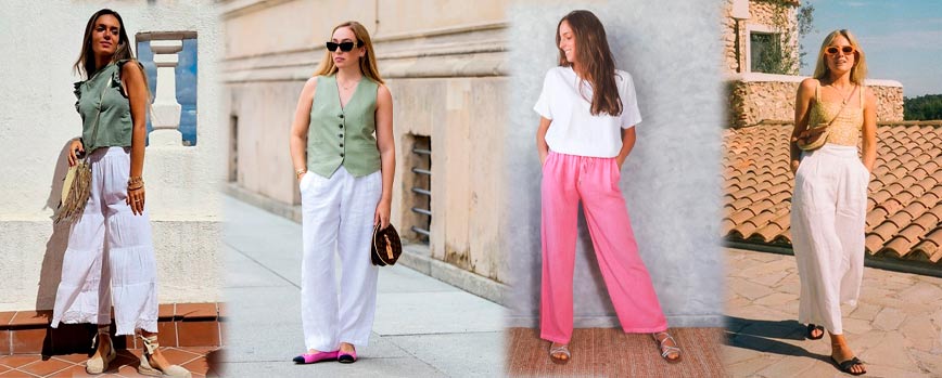 7. Top fresco y pantalón de lino