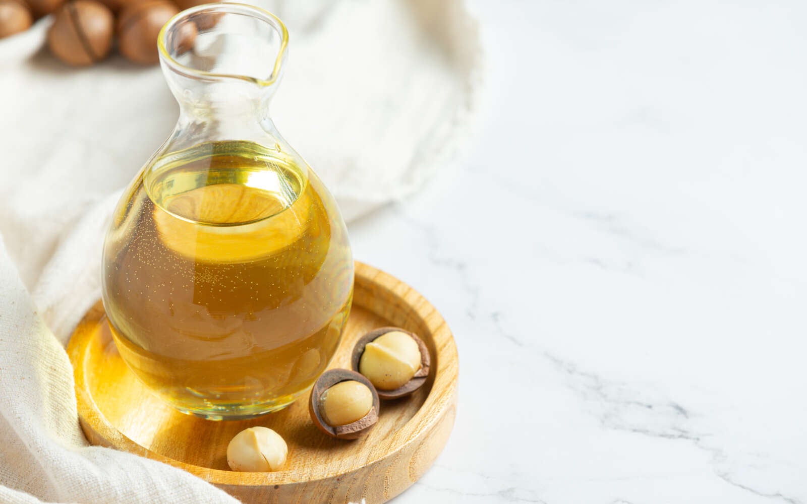 Aceite de macadamia para el tratamiento relajante