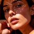 Mujer hermosa con un sombrero de sol