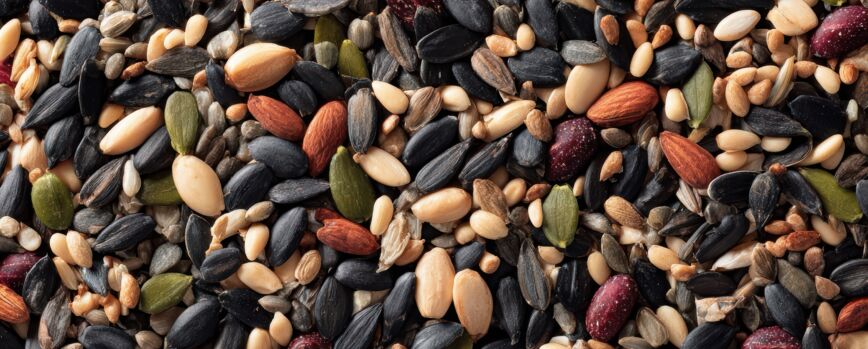 Assortment of Healthy Seeds and Nuts Mix