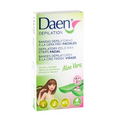 Imagen de DAEN Depilation | 16UD Bandas depilatorias faciales a la cera fría con aloe vera Ofertas, chollos, descuentos y cupones de DAEN Depilation | 16UD Bandas depilatorias faciales a la cera fría con aloe vera