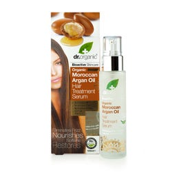 Imagen de DR. ORGANIC Sérum Capilar Natural De Aceite De Argán | 100ML Tratamiento para un cabello liso, sedoso y brillante