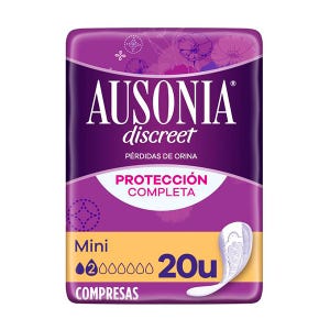 Ausonia Discret Normal 3 gotas 24 Compresas para pérdidas de orina
