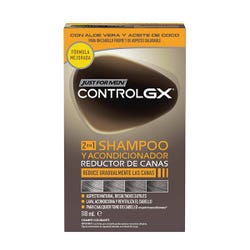 Imagen de JUST FOR MEN Grey Reducing Shampoo And Conditioner | 118ML Champú y acondicionador 2 en 1 que reduce gradualmente las canas Imagen de JUST FOR MEN Grey Reducing Shampoo And Conditioner | 118ML Champú y acondicionador 2 en 1 que reduce gradualmente las canas