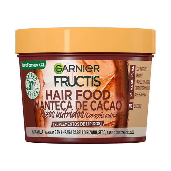 Hair Manteca De Cacao FRUCTIS Mascarilla intensiva 3en1 para cabellos rizado y seco | DRUNI.es