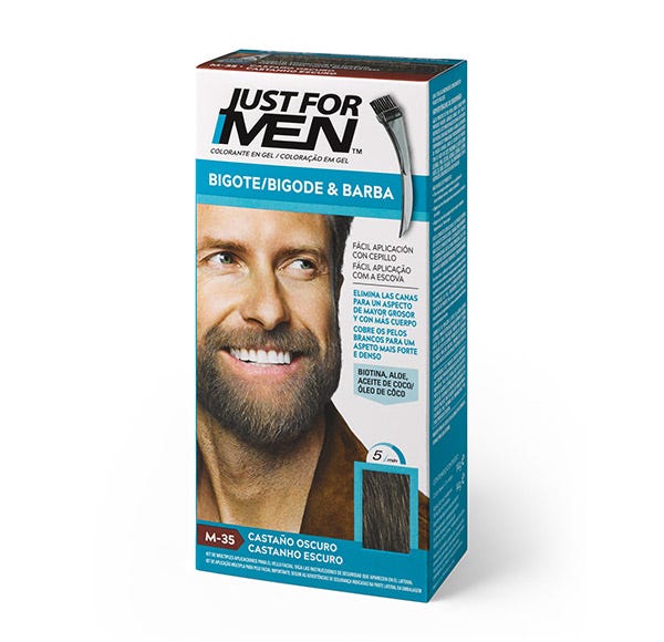 Just For Men Bigote, Barba Y Patillas Castaño Oscuro Natur