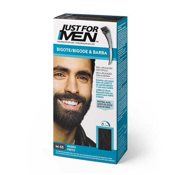 Just For Men Bigote, Barba Y Patillas Negro Natural