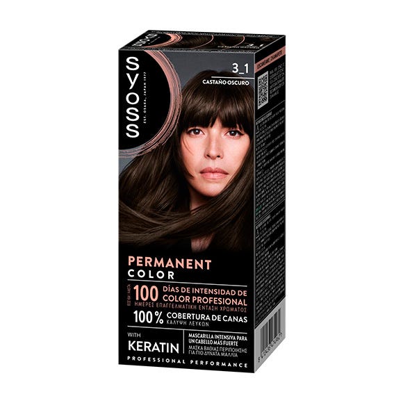 Syoss Tinte Color Permanent Castaño Oscuro