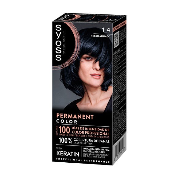 Syoss Tinte Color Permanent Negro azulado