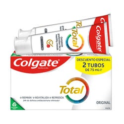 Ofertas, chollos, descuentos y cupones de COLGATE Total Original Duplo | 2UD Pack dentífricos protección total