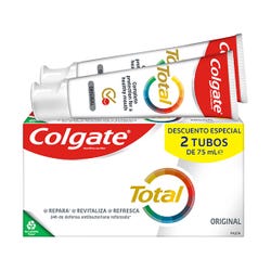 Imagen de COLGATE Total Original Duplo | 2UD Pack dentífricos protección total Imagen de COLGATE Total Original Duplo | 2UD Pack dentífricos protección total