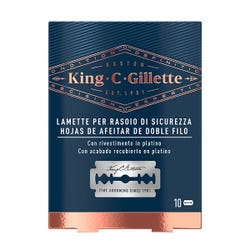 Imagen de KING C GILLETTE Hojas De Afeitar De Doble Filo | 1UD Recambio Cuchillas De Doble Filo