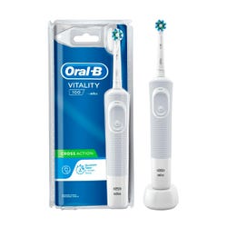 Ofertas, chollos, descuentos y cupones de ORAL B Vitality Cross Action Blanco | 1UD Cepillo de dientes eléctrico