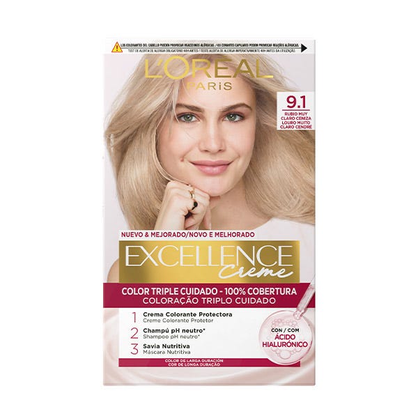 Excellence Tinte Excellence Creme 9.1 Rubio Claro Clar