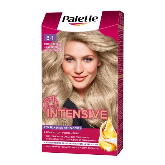 Palette Intensive Creme Color 8.1 Rubio Claro Ceniza