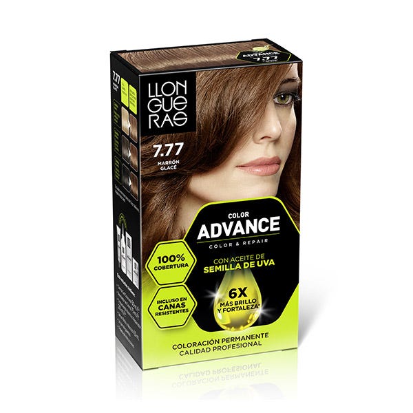 Llongueras Color Advance Profesional 7.77 Marrón Glacé