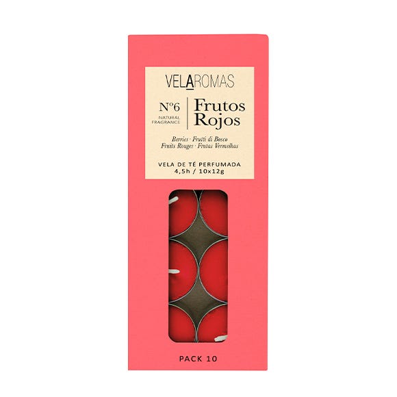 Vela Té Frutos Rojos