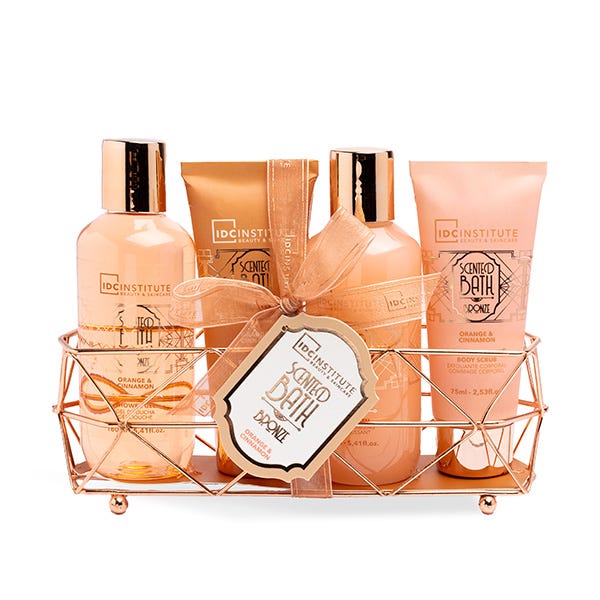 Bandeja Metal Kit Baño Bronce