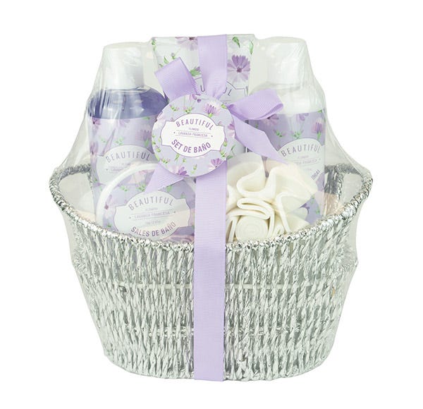 Cestas Fibras Naturales Lavanda