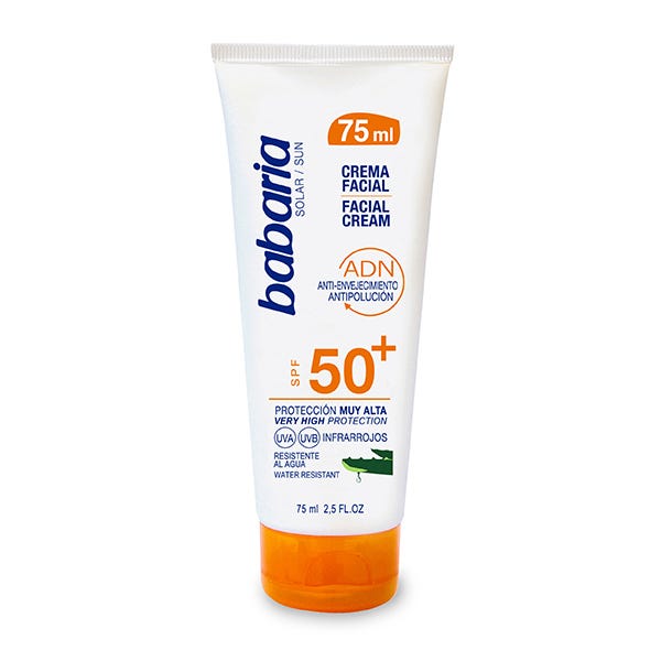Crema Solar Facial Aloe Vera SPF50+ Protección Muy Alta