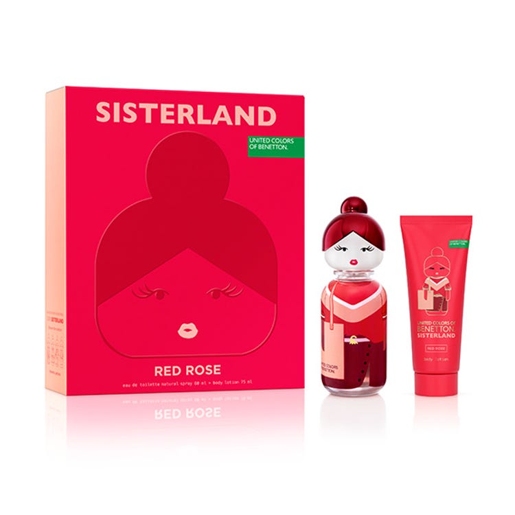 Estuche Perfume Red Rose Benetton para Mujer