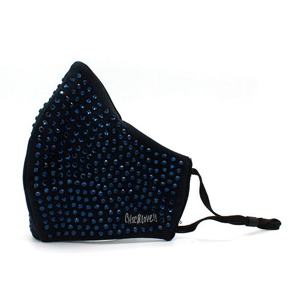 Mascarilla Full Pavé Azul Marino