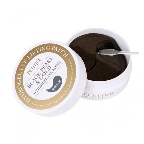 Parches Hidrogel Perla Negra Y Oro