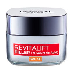 Imagen de L'OREAL PARIS Revitalift Filler Crema Día Spf 50 | 50ML Crema de día anti-edad con protección Imagen de L'OREAL PARIS Revitalift Filler Crema Día Spf 50 | 50ML Crema de día anti-edad con protección