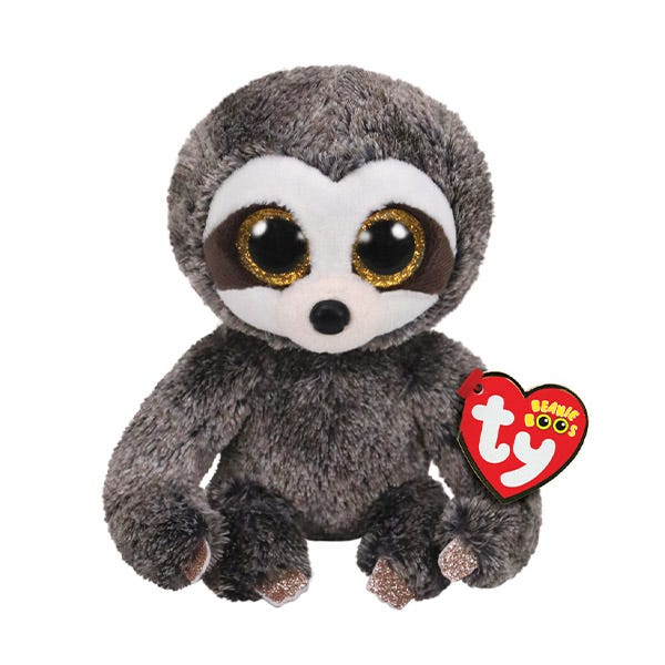 Beanie Boos Dangler Grey Sloth