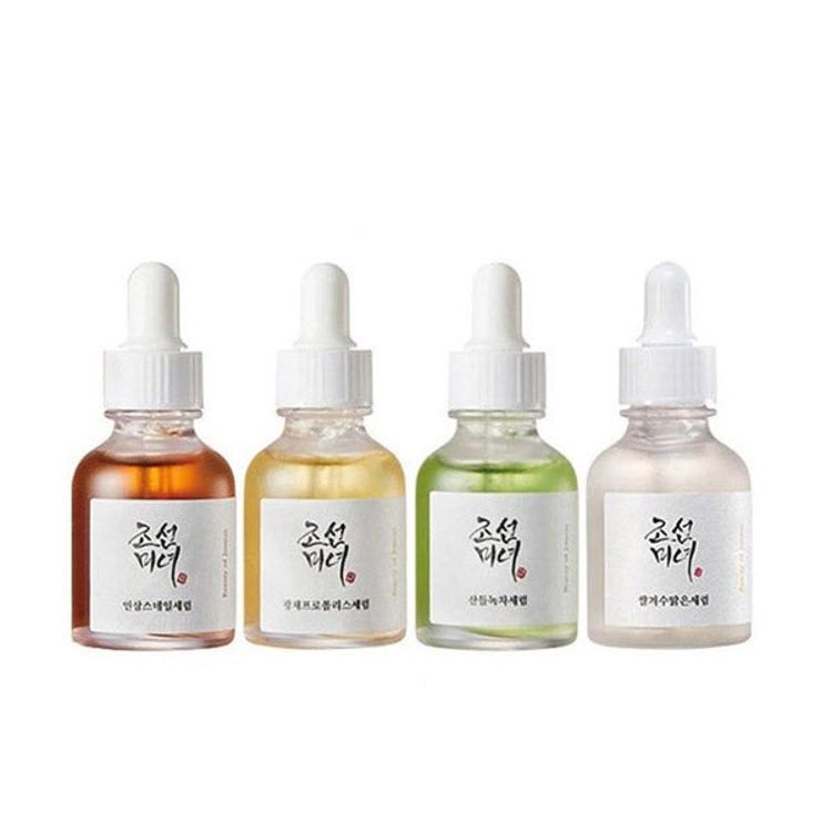 Beauty of Joseon Hanbang Serum Discovery Kit – Set de viaje 4 sérums mini (Calming, Glow, Glow Deep, Revive)