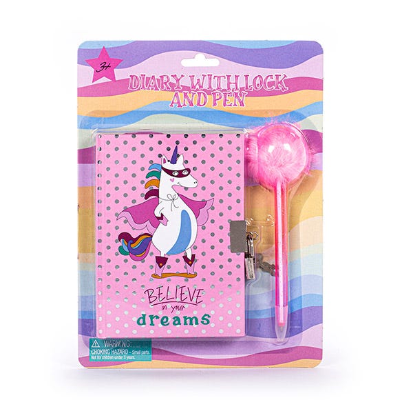 Diary With Lock And Pen