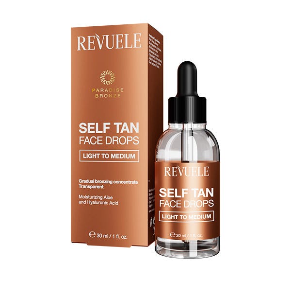 Revuele Self Tan Face Drops Light to medium