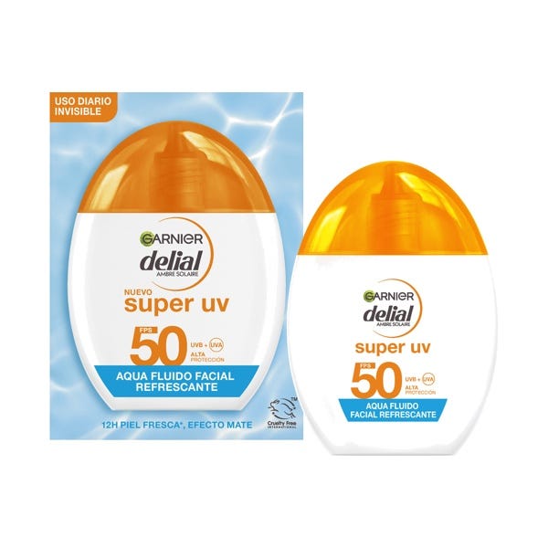 Agua Fluido Facial Refrescante FPS 50 Invisible